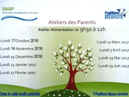 Ateliers parents Papillons Blancs